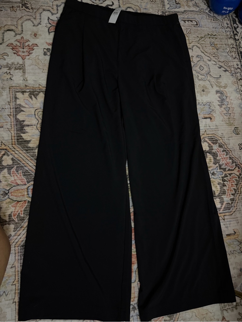 Lou & Grey Black Wide-Leg Pull-On Pants